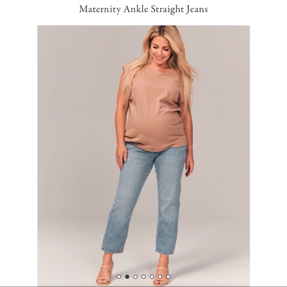 Maternity Ankle Straight Jeans - Abercrombie & Fitch